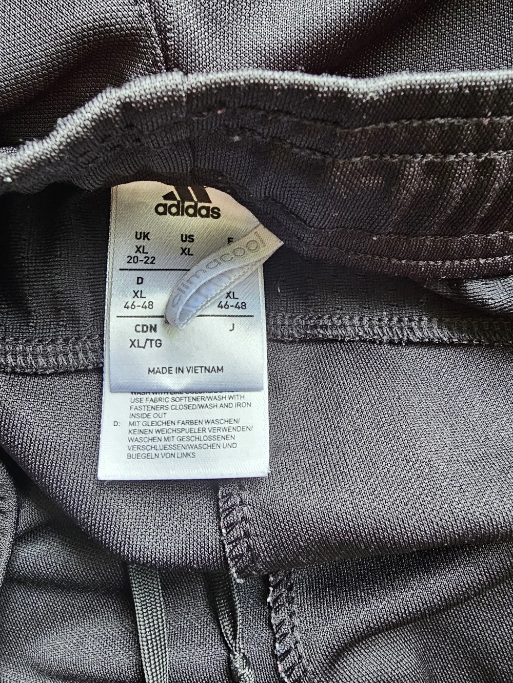 Adidas Black Athletic Track Pants with White Stripes